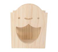 FONDOTIN Rabbit Feeding Bowl Pet Grass Feeder Protects Grass from Urine Or Feces Easy to Install Wooden Feeding Use Keep The Cage Clean for Guinea Pigs Chinchillas