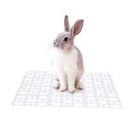 FONDOTIN Rabbit Playpen Feet Mats 2 Pcs Plastic Foot Mats for Cage Non-slip Design Easy to Clean Suitable for Rabbits Guinea Pigs