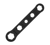 FONDOTIN Radiator Valve Ratchet Spanner Hex Wrench for Heating Systems Corrosion-Resistant Steel Spud Wrench with Ergonomic Handle Precise Control Tool for Plumbing and Valve Repairs