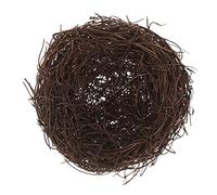 FONDOTIN Rattan Bird's Nest Prop Artificial Nest Garden Decor Bird Photo Prop Simulated for Crafts Outdoor Home Decoration