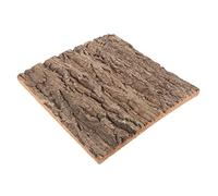 FONDOTIN Real Cork Bark Background for Reptile Tank Board Greenery Wall 30x30cm Decorative Turtle Climbing