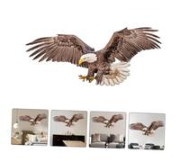 FONDOTIN Realistic Eagle Wall Decal PVC Self-Adhesive Wall Sticker for Living Bedroom Dining Decor