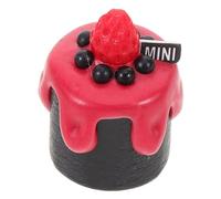 FONDOTIN Realistic Mini Cake Ornament for Dollhouse and Bakery Scenes Compact Faux Dessert Prop with Intricate Details Photofriendly Display Model for DIY Decoration and Collectible Art