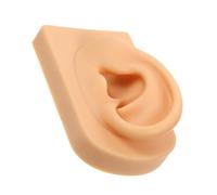 FONDOTIN Realistic Silicone Ear Model Right Ear for Piercing Practice Soft Flexible Simulation Prop for Jewelry Display and Training Aid in Beauty Schools