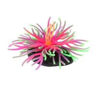 FONDOTIN Realistic Silicone Sea Anemone Aquarium Ornament, Soft Green Artificial Coral Reef Decor for Fish Tank Landscaping, Household and Office Aquarium Supplies