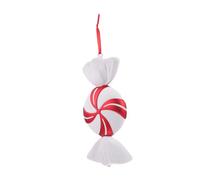 FONDOTIN Red and White Candy Tree Pendant Christmas Home Decoration Lightweight Xmas Party Ornament for Festive Holiday Atmosphere
