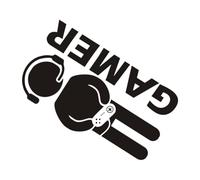 FONDOTIN Removable Gamer Wall Decal DIY PVC Wall Sticker for Home Internet Bar Creative Gaming Art Mural for Bedrooms and Smooth Surfaces