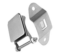 FONDOTIN Removable Hard Hat Light Bracket Metal Headlamp Clips, Two-Hole Retainer for Helmet, Compatible Worksite Mining and Outdoor Construction Safety