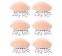 FONDOTIN Removable Replacement Eyelids 3 Pairs Skin Tone Makeup Practice Tool for Eyelash Extension Training and Lash Artist Practice