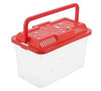 FONDOTIN Reptile Breeding Box Transparent Carrier for Snakes Lizards Turtles Hamsters Terrarium Container for Easy Observation and Pet Health Monitoring