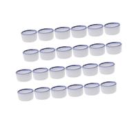 FONDOTIN Reptile Water Dish Set 24pcs Small Ceramic Bowls for Lizards Snakes Spiders Insects Hamsters Tortoises Turtles