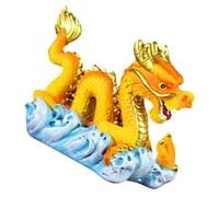 FONDOTIN Resin Dragon Figurine Cake Pick for Baking Decoration Animal Ornament for Festive Cupcake and Dessert Display Chinese Lucky Symbol Cake Topper