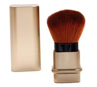 FONDOTIN Retractable Cosmetic Powder Brush for Portable Nail Dust Cleaner and Makeup Blush Brush with Ergonomic Handle for Travel and Home Use