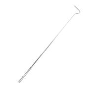 FONDOTIN Retractable Stainless Steel Snake Hook Grabber for Reptile Handling Outdoor Survival Tool with Collapsible Design for Safe Snake Catching and Easy Transport