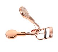 FONDOTIN Rose Gold Eyelash Curler Stainless Steel Wide-Angle Lash Curling Clips Portable Makeup Tool for Natural Eyelash Shaping and Beauty Use