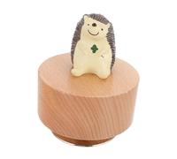 FONDOTIN Rotatable Cartoon Music Box for Iron Material Cute Animal Design Valentine's Day with Spinning Figure for Bedroom Decoration and Photography Prop