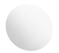 FONDOTIN Round Acrylic Mirror Tray 25Cm Diameter Silver Vanity Cosmetic Organizer Tray for Jewelry, Perfume, and Makeup Display on Dresser, Bathroom, or Dining Table