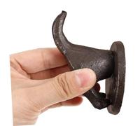 FONDOTIN Rustic Cast Iron Wall Hook Heavy Duty Dog Butt Design European Style Coat Key Hooks Wall Mounted Vintage Clothing Hanger for Home Decor