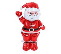 FONDOTIN Santa Balloon Clause Large Big Interior Inflatable Christmas Outdoor Decorations White Name Xmas Inflatable Outdoor Decoration First Foil Hello Prom Gold Chrome Red Aluminum Film