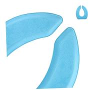 FONDOTIN Self-Adhesive Eva Thickened Blue U-Shape Toilet Seat Cushion Pad Waterproof Breathable Soft Washable Donut Toilet Seat Cover for Bathroom Universal Travel Mat