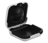 FONDOTIN Shockproof Hearing Aid Organizer Case with Cushioned Interior Portable Protective Storage Box for Seniors Impact-Resistant Antidrop Hearing Amplifier Holder for Travel Home Outdoor