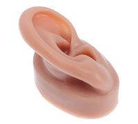 FONDOTIN Silicone Ear Model for Piercing Training Durable Soft Artificial Right Ear with Realistic Texture Flexible Medical Display Tool for Acupuncture and Practice
