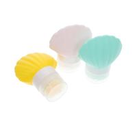 FONDOTIN Silicone Travel Containers for Toiletries 3pcs 40ml Small Bottles for Liquids Pvc Bag Leakproof Travel Soap and Lotion Bottles for Shampoo Conditioner