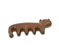 FONDOTIN Simple Massage Comb Head Scalp Relief Green Sandalwood Acupuncture Handheld Home Massager