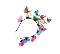 FONDOTIN Simulation Butterfly Hair Hoop Lightweight Hair Band for Women Charming Multi Color Headwrap Unique Design for Parties Special Occasions