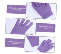 FONDOTIN Skin Care Gel Gloves for Adults Moisturizing Essential Oil Purple Beauty Care Gloves Prevent Dry Cracked Hands Nourishing Hydration for Valentine Day