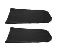 FONDOTIN Sleeping Cap Suitable for Daily Wear and Sports Street Style Hair Dreadlock Cap 2pcs Black Jumbo Spandex Hair Turban with Full Coverage and Versatile Usage for Men and Women