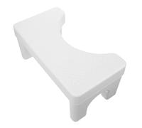FONDOTIN Slip Toilet Step Stool for Adults PP Bathroom Squatting Footstool with Wear Resistant Bottom Compact Space Saving Potty Footstool for Improved Comfort and Stability