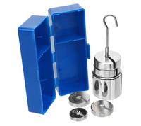 FONDOTIN Slotted Mass with Hanger Chrome-plated Metal Weights for Physics Experiments Classroom Force Balance Demonstrations Smooth Edges