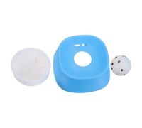 FONDOTIN Slow Feeder Dog Bowl for Liquid Treats and Bone Broth, Non-tip Stable Blue Licking Dish for Small to Large Breeds, Slow Food Bowl Suitable for Puppy and Senior Dog Feeding