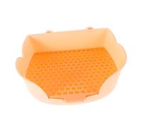 FONDOTIN Small Animal Potty Trainer for Rabbits Guinea Pigs and Chinchillas Efficient Waste Separation Promotes Clean Habits Plastic Pet Pan for Comfortable Living Space