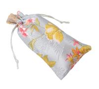 FONDOTIN Small Drawstring Cloth Bag for Comb Storage, 8x16cm Cotton Linen Pouch Silk Finish, Packaging Bag Suitable for Jewelry and Small Accessories