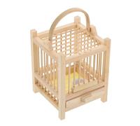 FONDOTIN Small Pet Kennel 8X8X8Cm Insect Observation Box with Ventilated Cricket Cage for Bug Habitat and Butterfly Breeding, Portable Wooden Container Suitable for Grasshopper and Mantis