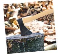 FONDOTIN Small Wooden Handle Replacement with Comfortable Grip Wood Material Short Handle with Round Wedges and Outdoor Gardening Use