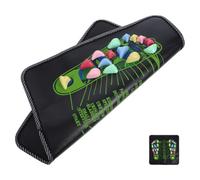 FONDOTIN Soft Foot Massager Mat with Precise Acupressure Stones for Reflexology Portable Non-Slip Stone Foot Pad for Home Office Travel Use and Fatigue