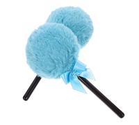 FONDOTIN Soft Lollipop Shape Powder Puff 2pcs Set, Fluffy Velour Face Makeup Puff for Loose and Pressed Powder, Women’s Cosmetic Tool for Daily Beauty Application