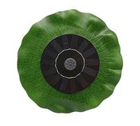 FONDOTIN Solar Fountain Bird Bath Lotus Leaf Design for Garden Automatic Floating Water Feature Durable Monocrystalline Outdoor Decor