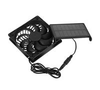 FONDOTIN Solar Panel Fan Kit for Pets and Livestock Portable Solar Powered Ventilation Enhancing Air Circulation and Cooling for Chicken Coops Greenhouses and Sheds Easy Installation