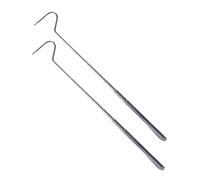 FONDOTIN Solid Snake Hook for Large Snakes 2pcs Reptile Grabbing Hook Smooth Edge