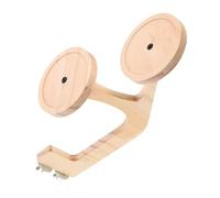 FONDOTIN Solid Wood Parrot Platform Perch Stand for Cage Natural Wooden Bird Perches for Parakeets Cockatiels Budgies Smooth Climbing and Chewing Stationary for Healthy Bird Habitat and