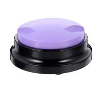 FONDOTIN Sound Button Recordable Sound Buttons Dog with Name Plate Answer Buzzers Buttons Recordable Button Pet Equipment Dog Training Leads Pets Training for Dogs Puppy Abs Purple