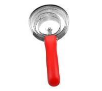 FONDOTIN Stable Stainless Steel Plastic Horse Grooming Brush for Livestock Horse Cattle Fine Grinding Comfortable Feel 5 Circles Hair Scraper