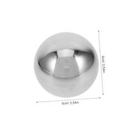 FONDOTIN Stainless Steel Fence Post Cap Ball Top Finial Mirror Finish Gate Topper Decorative Outdoor Protection for Garden Fence
