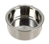 FONDOTIN Stainless Steel Pet Feeder Single Raised Dog Bowl for Crate Grey Size s