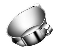 FONDOTIN Stainless Steel Soup Fat Oil Separator XXL Kitchen Oil Strainer Cup with Handle Multipurpose Grease Filter Bowl for Healthy Cooking and Liquid Seasoning Storage