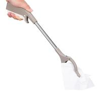 FONDOTIN Stainless Steel Trash Grabber Sanitary Clamp with Non-Slip Handle for Outdoor Waste Collection and Trash Pickup Tool for Sanitation Workers and Garden Use